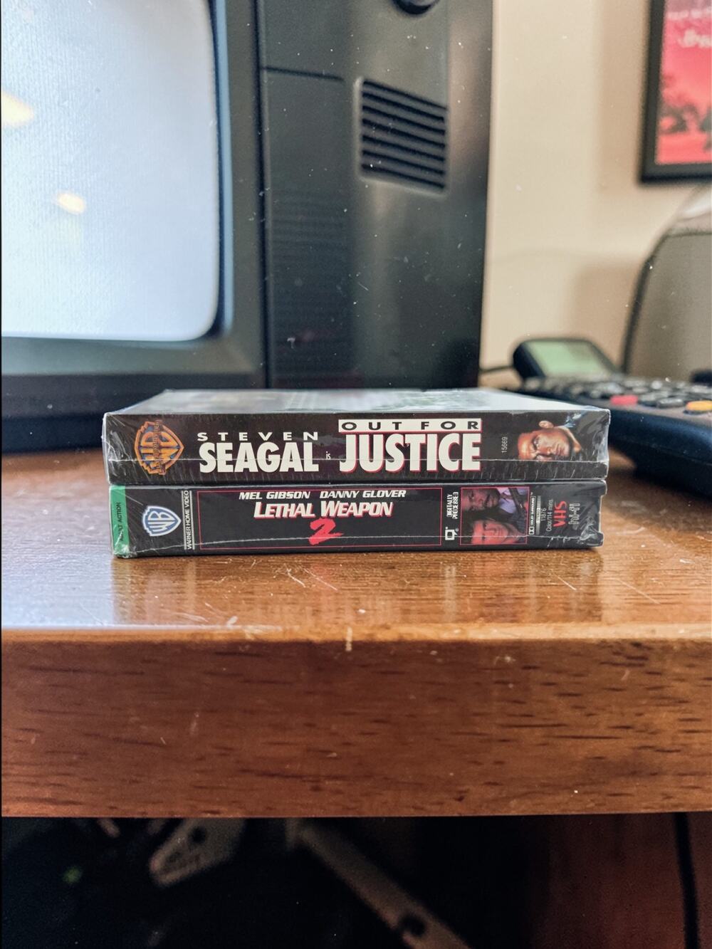 WB Factory Sealed  Adult Action VHS Tapes "Out for Justice" & "Lethal Weapon 2"